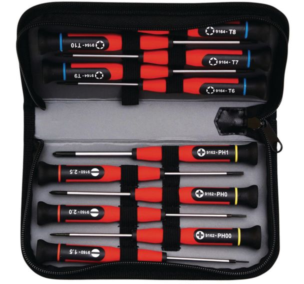 Trousse de tournevis de précision - 12 tournevis