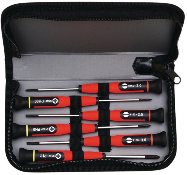 Trousse de tournevis de précision - 6 tournevis