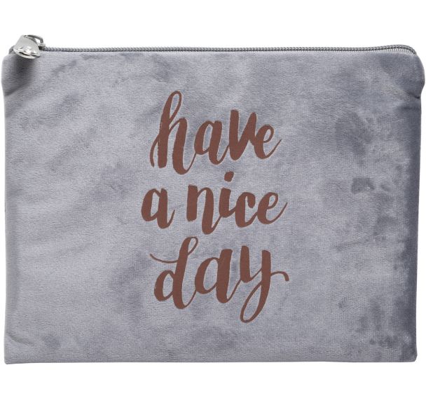 Trousse plate velours Ellipse - Couleurs assorties