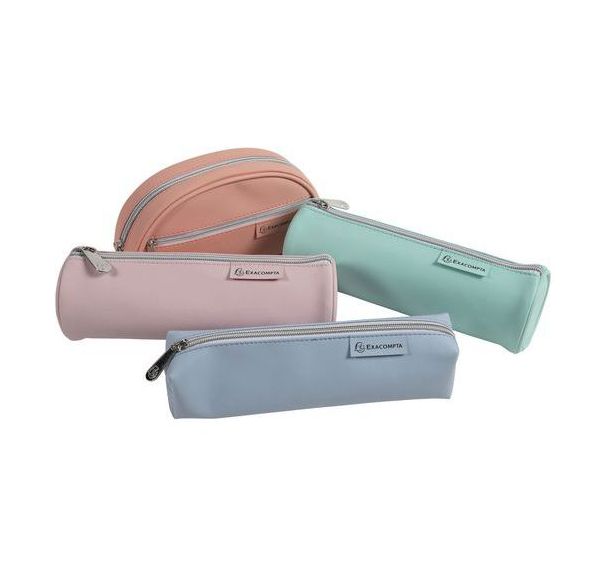 Trousse rectangulaire en gomme avec couleurs assorties