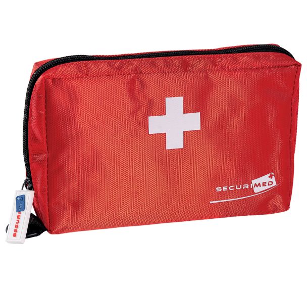 Trousse type Ecomed rouge, garnie