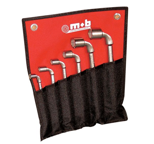 Trousses de clés à pipe debouchées 6x6 pans - Capacite : 7 à 24 mm
