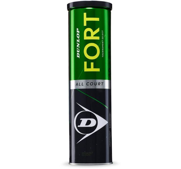 Tube 4 balles de tennis - Dunlop - Fort