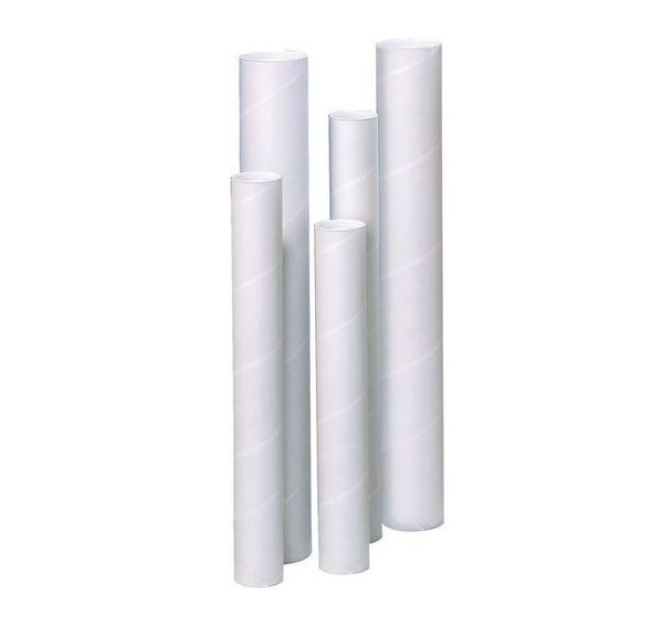 Tube d'expédition rond et bouchon plastique - Laize 310 à 1220 mm
