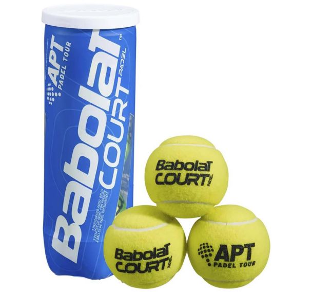 Tube de 3 Balles Padel Babolat Court