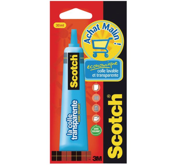 Tube de colle Scotch - Transparente