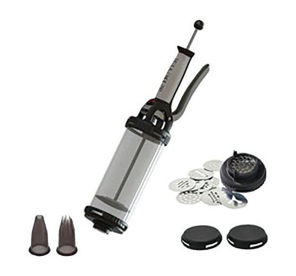 Tube piston pour patisserie avec 2 douilles et kit sable