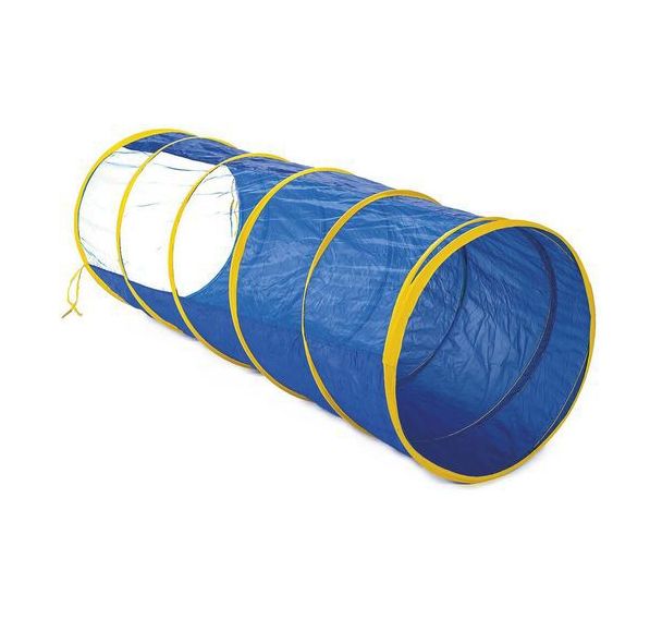 Tunnel bleu avec fenêtre