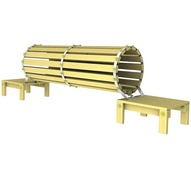 Tunnel bois scellement direct