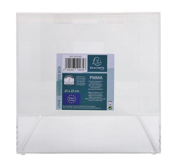 Urne transparente avec couvercle - Exacompta