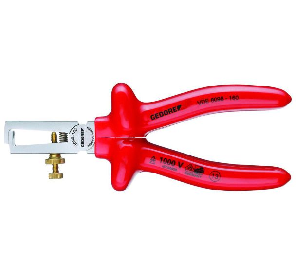 VDE-Abisolierzange m. Tauchisol. 160 mm