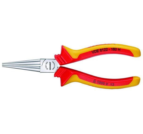 VDE Pince à becs ronds avec manchons isolants VDE