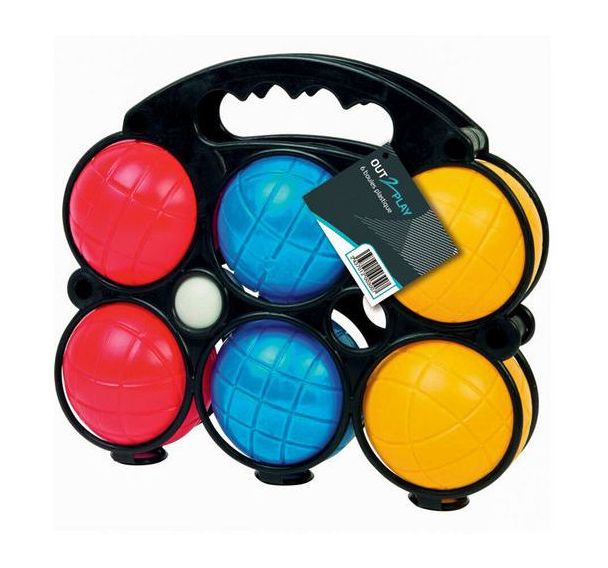 Valise 6 boules plastiques PVC