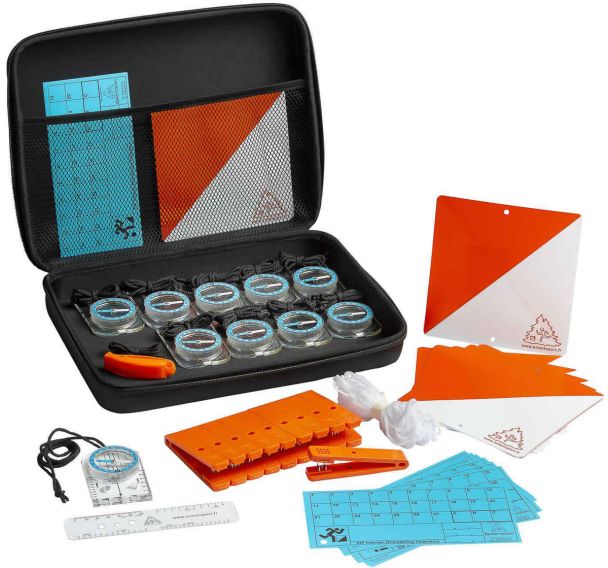 Valise course d'orientation decouverte - materiel complet pour course