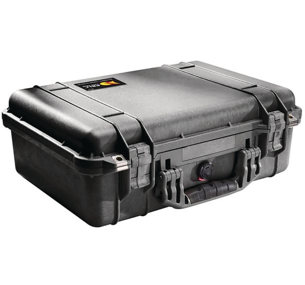 Valise de protection étanche noire Peli Case 1500