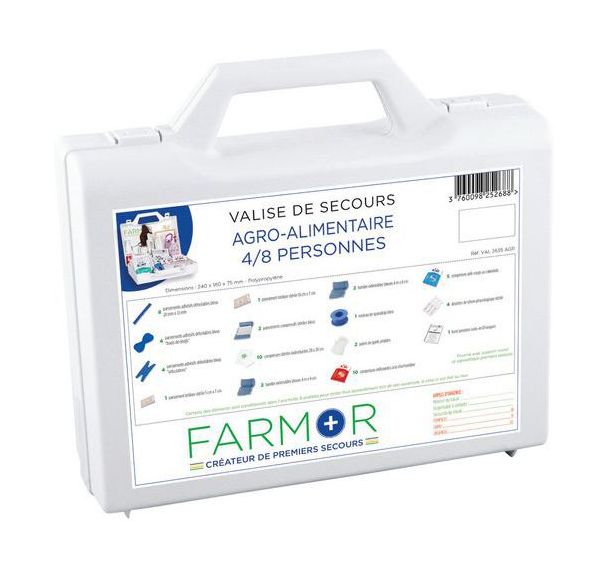 Valise de secours Agro-Alimentaire 4/8 personnes