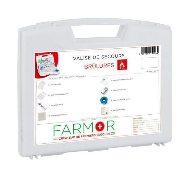 Valise de secours Brûlures