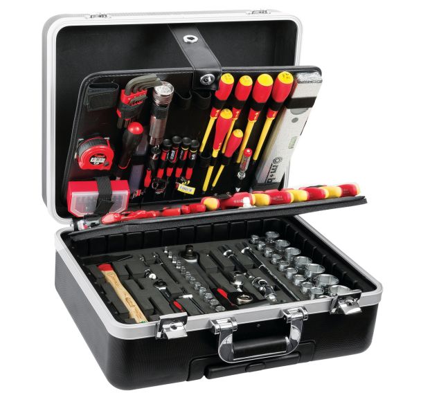 Valise trolley ABS électricité 128 pièces VDE
