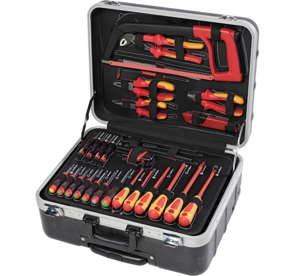 Valise trolley maintenance - 128 outils isoles 1000 volts