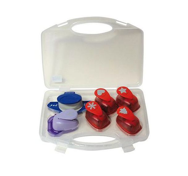 Valisette 6 perforateurs spécial fêtes