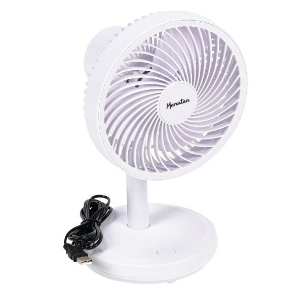 Ventilateur de table USB 5'' avec oscillation