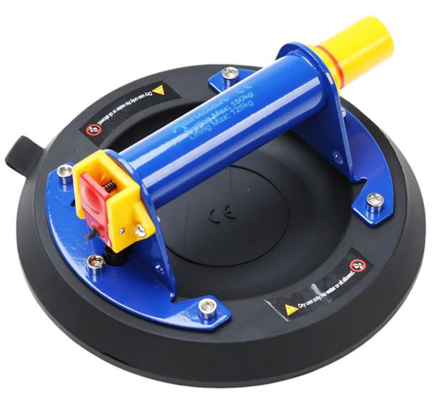 Ventouse avec pompe à vide acier bleu Force 100kg