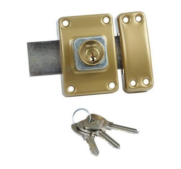 Verrou de sécurité Alpha à bouton - Double entrée - Bricard