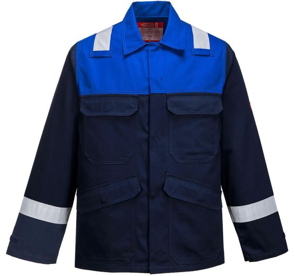Veste Bizflame Plus pour soudeur FR55 Bleu marine/Bleu - Portwest
