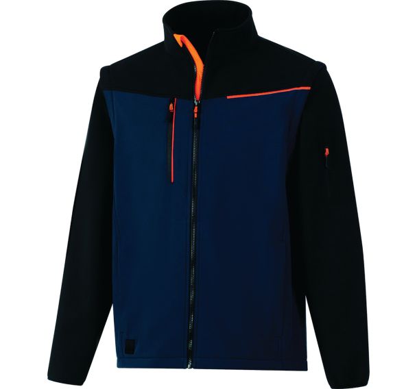 Veste Softshell 2 en 1 - SOCCIA Bleu Marine-Noir - Delta Plus