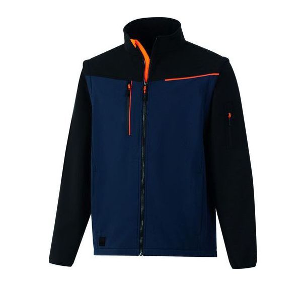 Veste Softshell 2 en 1 - SOCCIA Bleu Marine-Noir - Delta Plus