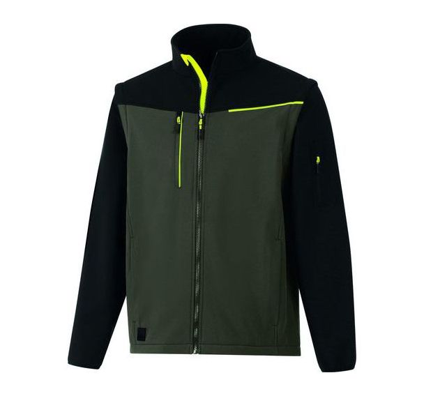 Veste Softshell 2 en 1 - SOCCIA Kaki-Noir - Delta Plus