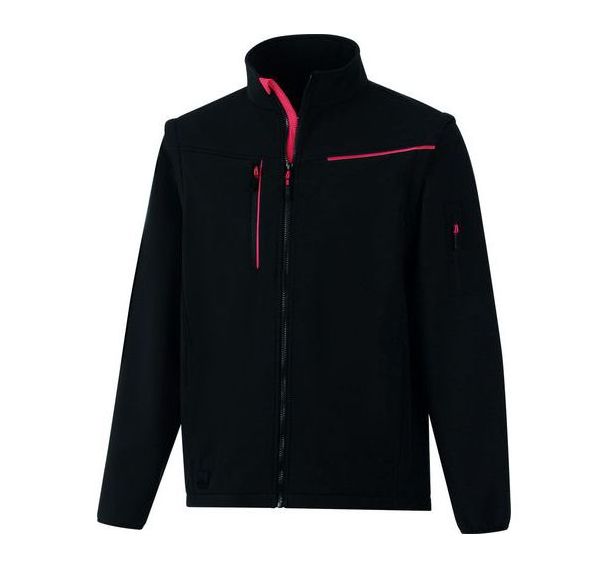 Veste Softshell 2 en 1 - SOCCIA Noir-Rouge - Delta Plus