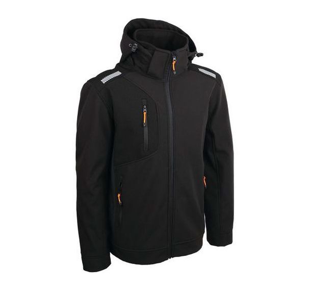 Veste Softshell 94% polyester et 6% elasthanne 300g/m² noire - Singer Safety