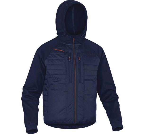 Veste bi-matière. Fermeture par zip anti-froid
