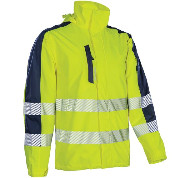Veste de pluie softshell légère Hotaru - Jaune/marine - Coverguard