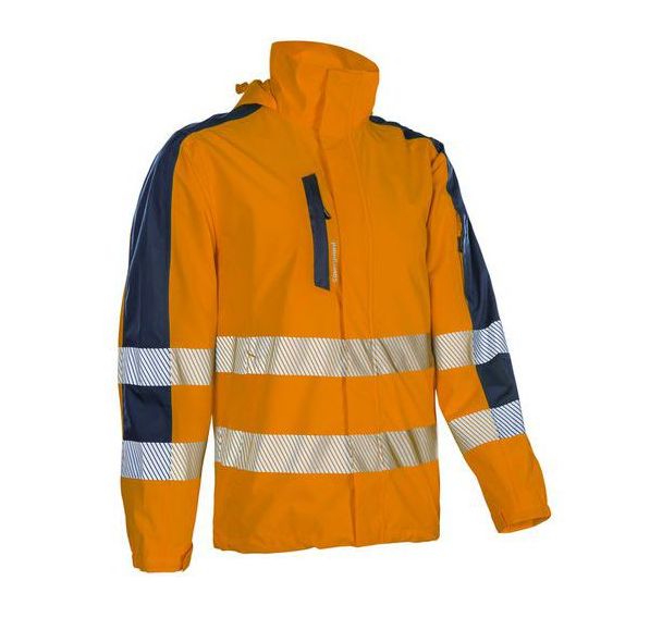 Veste de pluie softshell légère Hotaru - Orange/marine - Coverguard