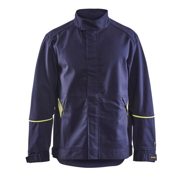 Veste de soudeur marine/jaune fluorescent