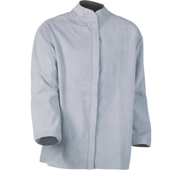 Veste en cuir croûte à dos toile Proban - Singer