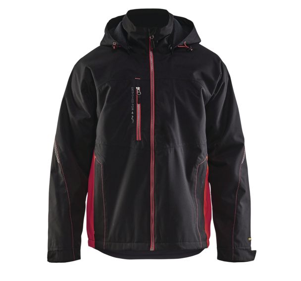 Veste hardshell noir/rouge