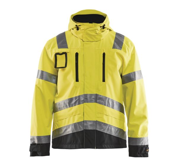 Veste haute visibilité jaune fluorescent/noir respirant