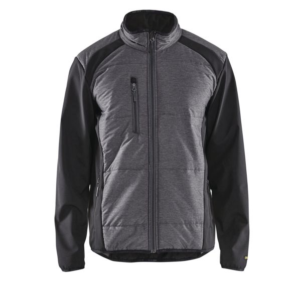 Veste hybride noir/gris foncé