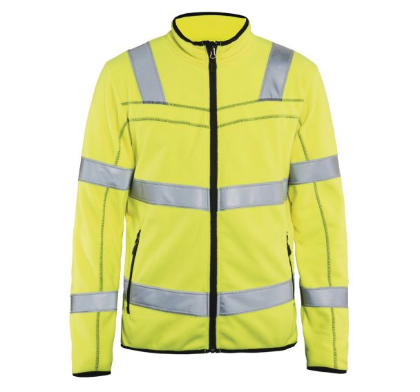 Veste micropolaire Haute-visbilité jaune fluorescent
