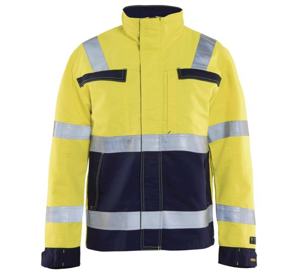 Veste multinormes jaune fluorescent/marine