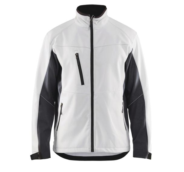 Veste softshell blanc/gris foncé