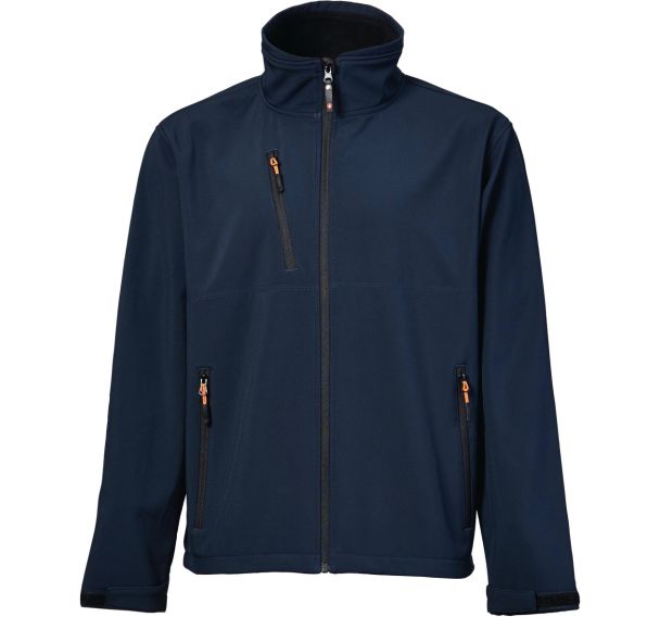 Veste softshell bleu coupe vent de taille s
