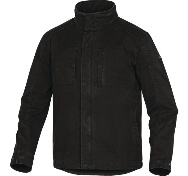 Veste stone washed. Fermeture par zip anti-froid