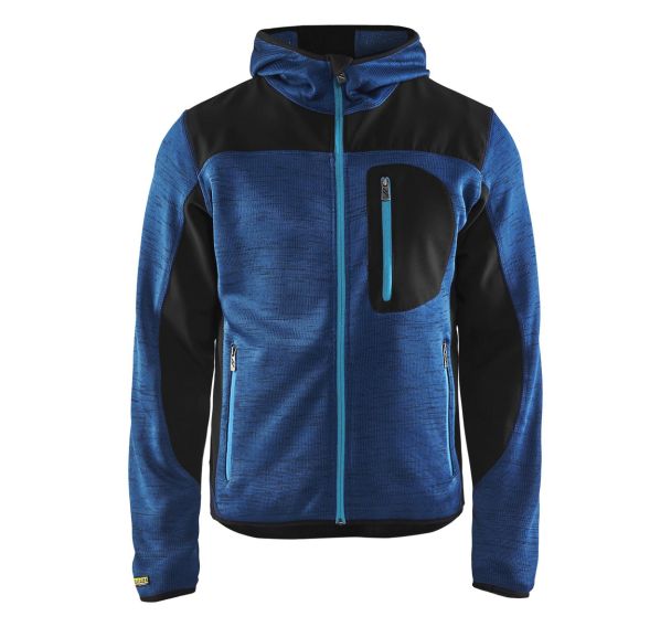 Veste tricotée à capuche bleu foncé - Blåkläder