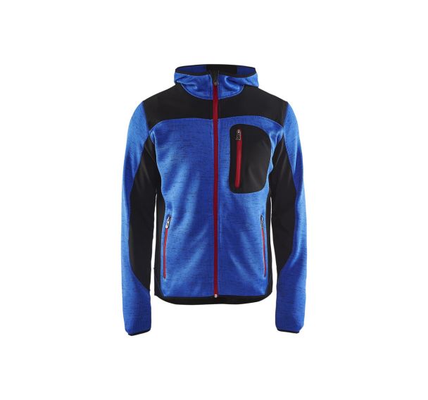 Veste tricotée à capuche bleu/noir - Blåkläder