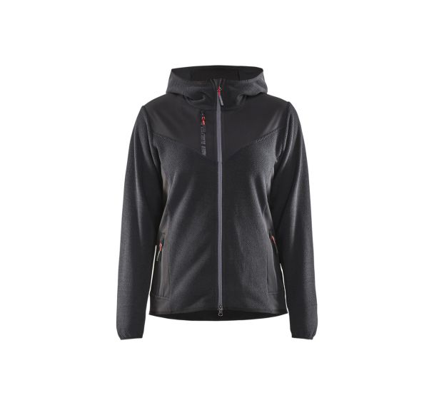 Veste tricotée avec softshell femme gris anthracite/noir - Blåkläder