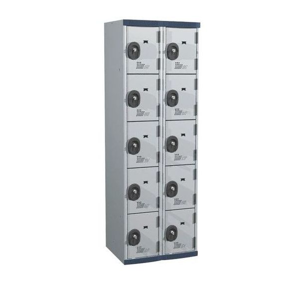 Vestiaire 10 cases Seamline Optimum® - 2 colonnes 300 mm socle - Acial